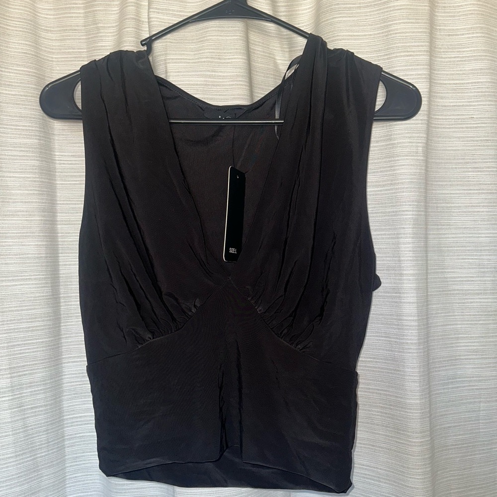 Black SAINTS Crop Top (L)